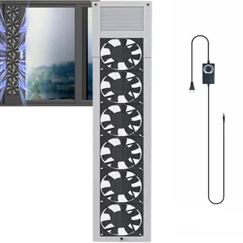 Ventilateur d'extraction 85 m³/h silencieux à installer sur vitre de porte