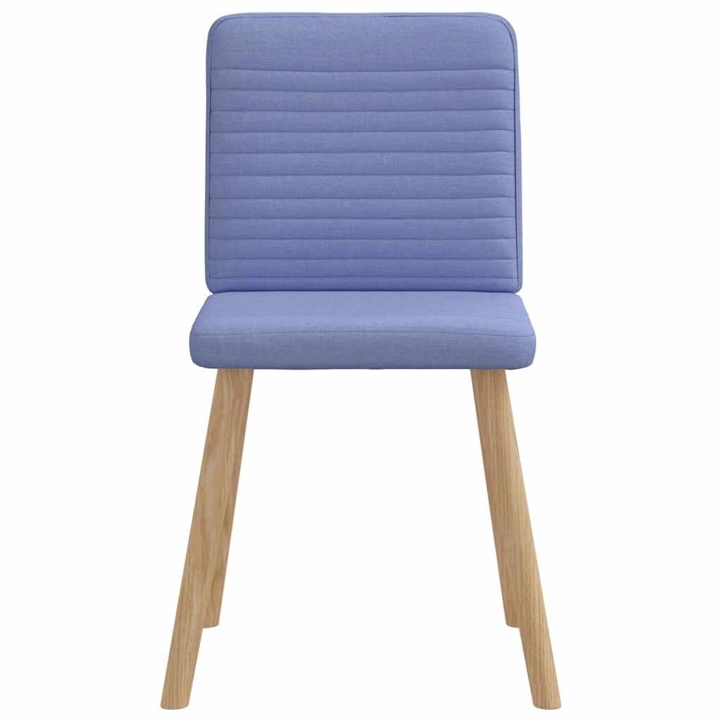 Juego de 6 sillas de comedor, color azul vaquero con estructura de madera, 45 x 54 x 86 cm, acolchadas, resistentes y cómodas, diseño moderno para cocina, comedor, salón, oficina