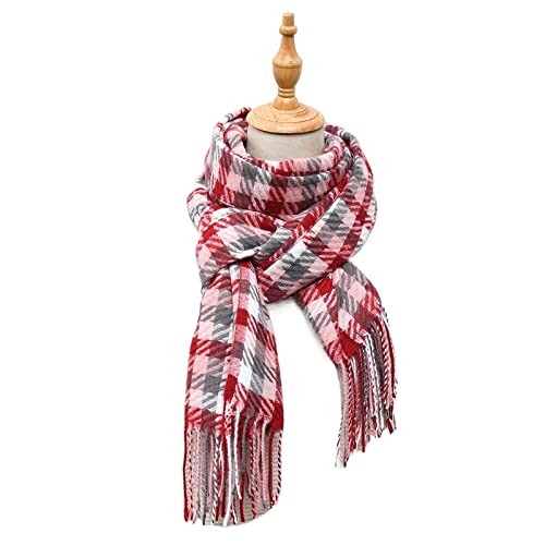 Sciarpa Invernale Donne Sciarpa invernale Scaldare le spalle Grandi Cashmere Tassel Sciarpa Scialle Pashmina Involucri Sciarpe di silenziatore for le donne regalo Scialli Morbidi