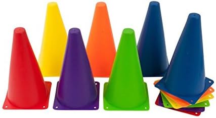 Playscene  Indoor/Outdoor Flexible Cone Set, Vinyl, 12pc Set