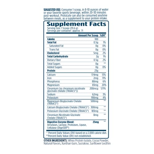 Image of VMI Sports | ProtoLyte Whey Isolate Protein Powder | Low Calorie Whey Protein Powder for Weight Loss | Protein Powder for Muscle Gain | Digestive Enzymes | Non-GMO (Chocolate Fudge Cookie, 4.6 Pounds)