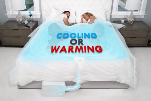 Image of BedJet 3 Climate Comfort for Beds, Cooling Fan + Heating Air Bundle with Cloud Sheet (King Size Sheet)