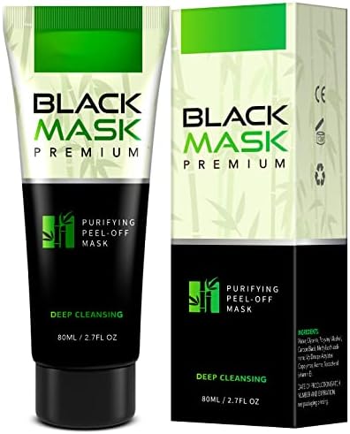 Blackhead Remover Mask, Activated Charcoal Peel Off Mask, Black Head Removal Face Mask for Men and Women, Deep Cleansing Mask Skin Care - 80ML