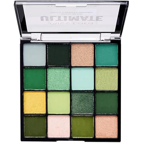 16 Colours Glitter Green Eyeshadow Palette Cover