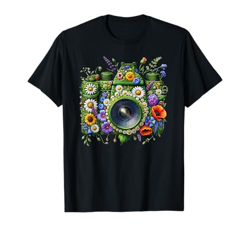 Wildflowers Camera Flower Photographer T-Shirt