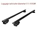 Car Flush Rail Universal 120 Or 135CM for Kayak Snowboarding Fits Car with Roof Rack SUV Roof Rack Crossbars