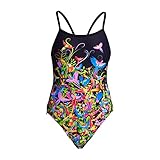 Funkita Badeanzug Mädchen Single Strap Macaw Magic - Schwimmanzug für das Schwimmtraining, Größe:164