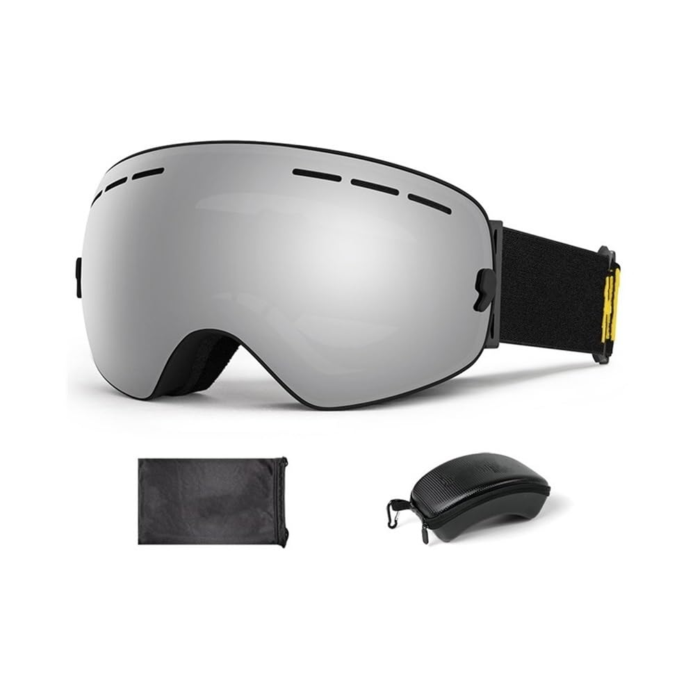 Occhiali Moto per Lo Sci Protezione UV400 Sci Occhiali da Neve Occhiali da Sci Uomo Donna Occhiali da Snowboard Occhiali Maschera da Sci Antiappannamento(10)