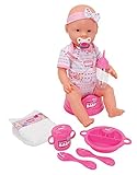 baby born 43 cm puppe Vollvinylpuppe Mit Trink- und Nässfunktion , 42 cm und Zubehör