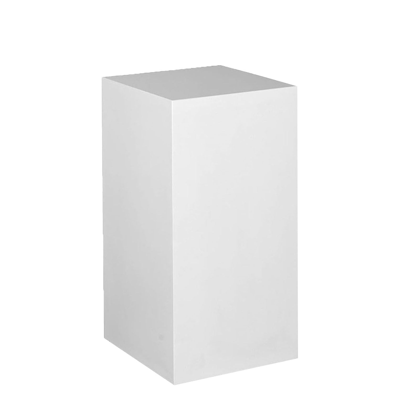 LYDBMYT White Square Pedestal Stands for Tabletop Display, Mannequin Showcase, Perfect for Weddings, Parties, Decorative Props - 40x100cm (15.7x39.3in)