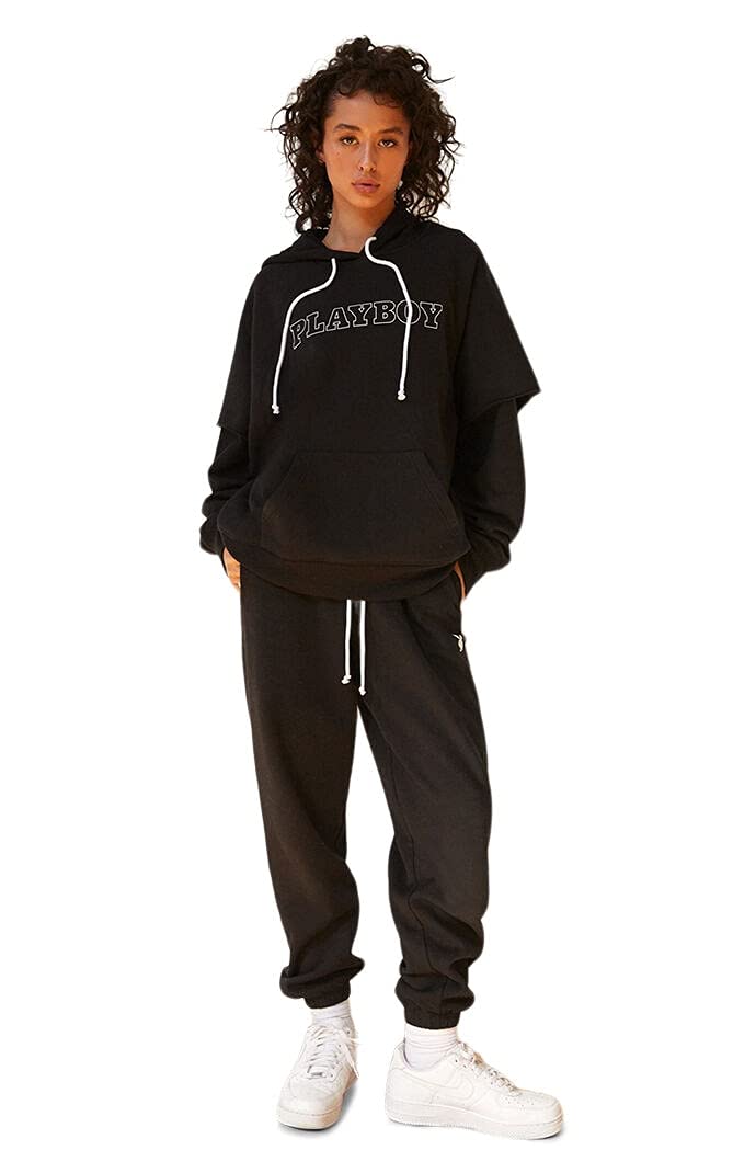 Playboy Women's By PacSun Classic Layered Hoodie
