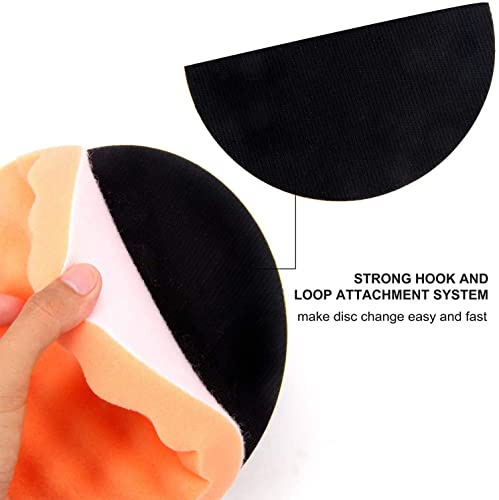 Makitoyo 7Pcs 7 Inch Buffing Polishing Pads Kit,5Pcs Polishing Sponge,1 Pc Wool Pad,Waxing Buffing Pad Kit For Car #TOP4