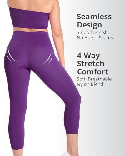 Image of SlimMe High Waisted Shapewear Leggings, Tummy Control Compression