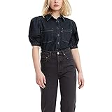 Levi's Women's Alice Short-Sleeve Denim Blouse, Don'T Trip 4, X-Small
