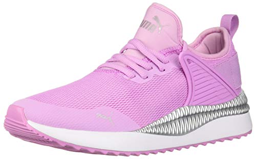 PUMA Kid's Pacer Next Cage Kids Shoe, Orchid-Silver, 6.5 M US Big Kid