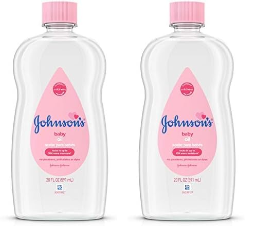 Johnson & Johnson SLC (Cosmetics) Baby Oil, 20 Fl Oz (Pack of 2)
