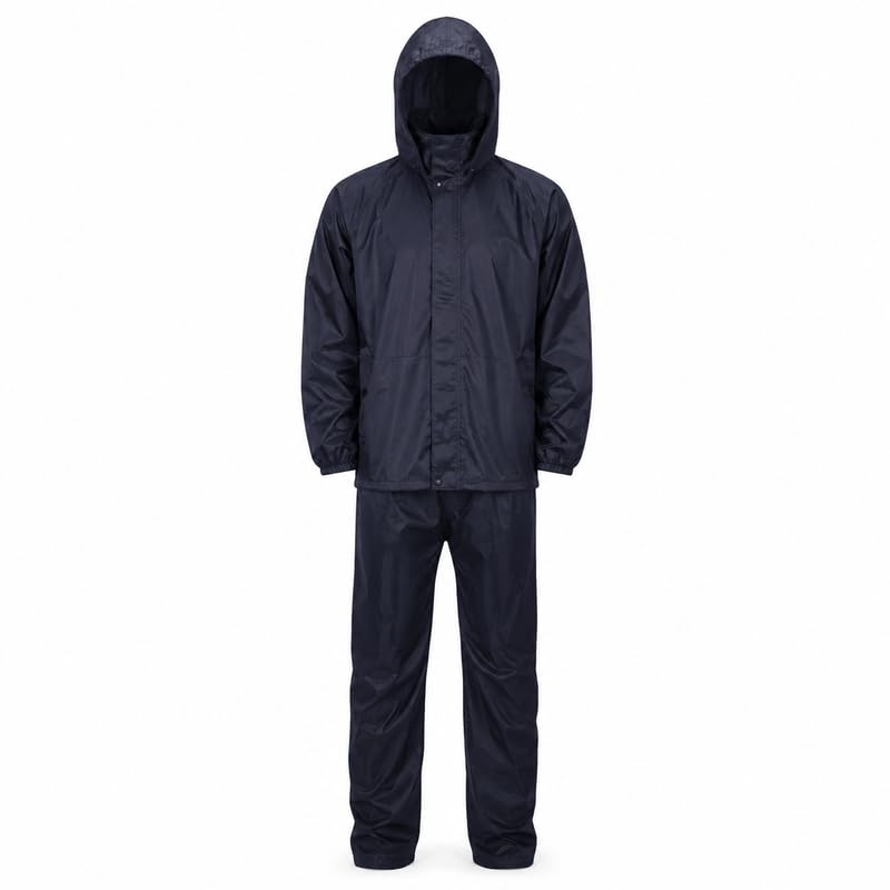 𝟏 𝐘𝐞𝐚𝐫 𝐖𝐚𝐫𝐫𝐚𝐧𝐭𝐲 Mens Waterproof Rainwear Set, Hooded Rain Jacket and Pants, Outdoor Rain Suit, Foldable Travel Design, Daily Commuting, Trekking, Camping.-image-25