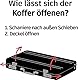 ASVP Shop Geldkoffer zum Geburtstag oder als Verpackung für Gutscheine - Mini Aktenkoffer aus Aluminium mit Schnappverschluss als Hochzeitsgeschenk und Grußkarte - Ideal als Geschenk(Silver)