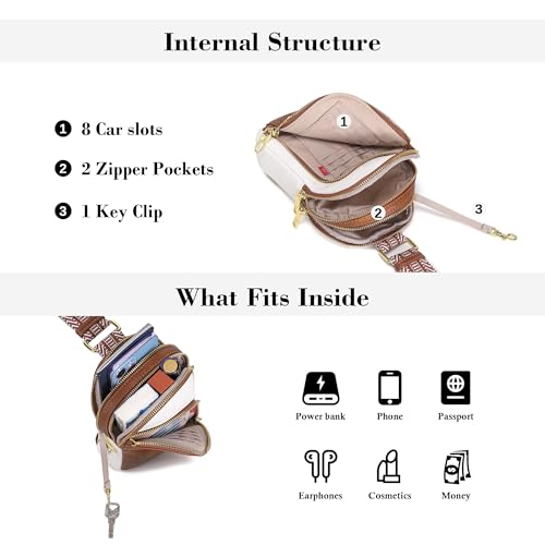 Image of Haytijoe RFID Anti-Theft Sling Bag for Women, Small Crossbody Travel Purse with Locking Zippers, Lightweight Everyday Bag
