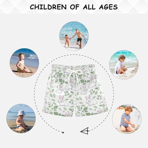 Boys Swim Trunks, Kid Quick Dry Beach Board Shorts with Drawstring, Soft Breathable Toddler Swimwear4