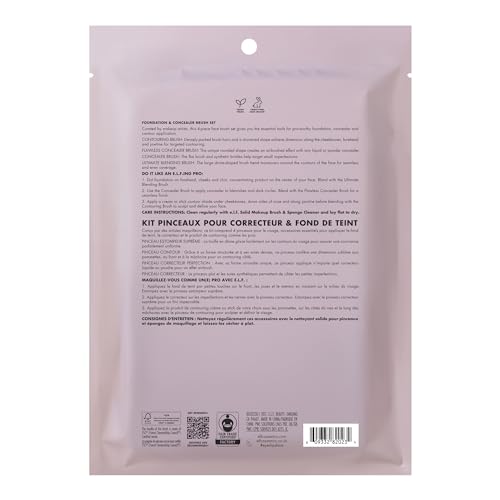 e.l.f. Complexion Perfection Brush Kit 4 Piece Set, Synthetic e.l.f. Complexion Perfection Brush Kit 4 Piece Set, Synthetic