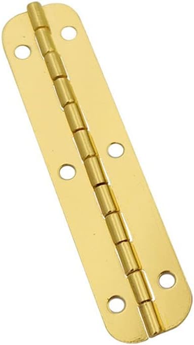 10pcs Long Metal Antique Door Hinges for Wooden Gift Case Decorate Cabinet Drawer Jewellery Box Furniture Hardware(Imitation Gold)