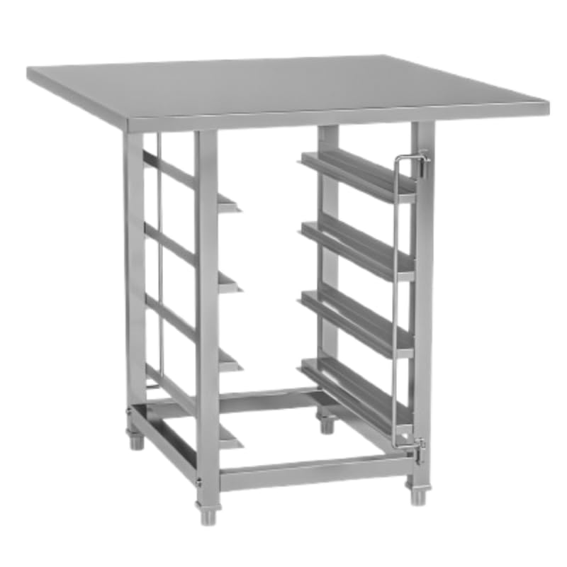 Soubassement four GN 2/1 en inox de 4 niveaux avec dimensions 930x850mm