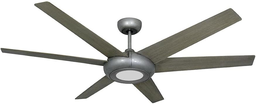 Elegant II 60 in. WiFi Enabled Indoor/Outdoor Brushed Nickel Ceiling Fan and Light