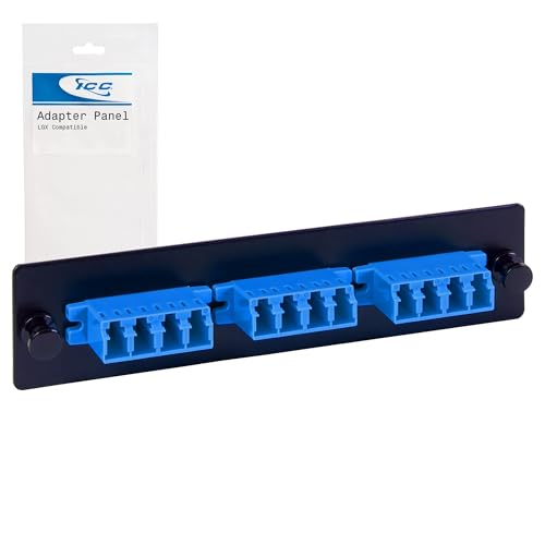 Panneau d'adaptateur ICC 6-Duplex LC résout le désordre des fibres MM SM