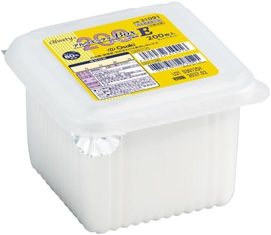 アルウエッティBox-E 200枚入 31091（アルコール綿・酒精綿） (24, 24, 個)