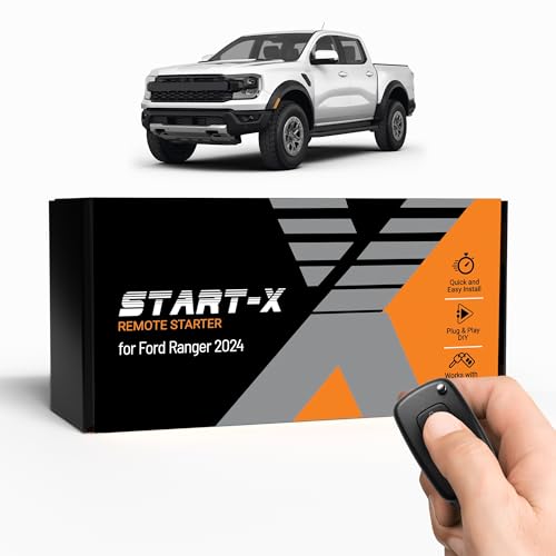 Start-X Remote Starter Kit for Ford Ranger (2024) Trucks | Push-to-Start or Key Ignition | Plug & Play Install | Lock-Unlock-Lock to Remote Start | Zero Wire Splicing