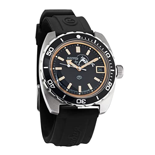 Vostok Amphibian Automatic Self-Winding Russian Military Wristwatch (170805: Resin Black) #TOP25
