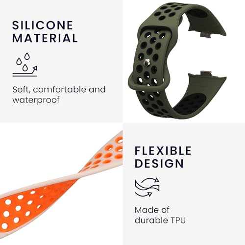 kwmobile 2X Sportarmband kompatibel mit Xiaomi Mi Band 8 Pro Armband - Fitnesstracker Band Set aus TPU Silikon
