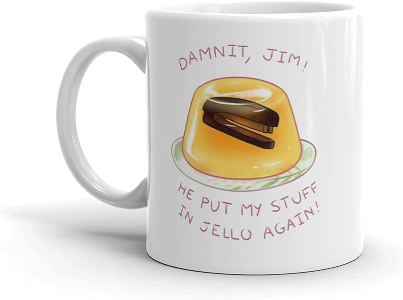 BRUH Printed Ceramic Coffee Mug - 325 ml, The Office TV Show Dammit Jim Jello Funny Coffee Mug, Great Coffe Mug Gifts to a Friend, Brother or Sister, Microwave & Dishwasher Safe, White