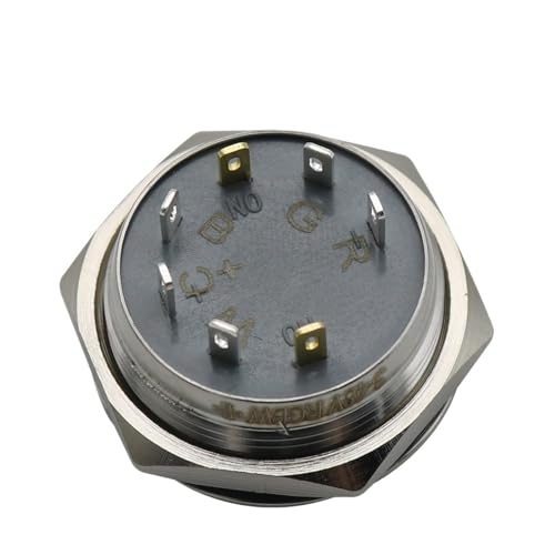 Bouton poussoir RGBW 25mm résout les erreurs de commande en métal - 5