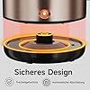 Wasserkocher Edelstahl 3 Liter Elektrischer Wasserkocher 1500W Teekocher mit 360°-Basis, BPA Frei, Trockengehschutz, Auto-Off, LED-Anzeigeleuchte Sprungdeckel Feststehendes Filtersieb, Roségold #4