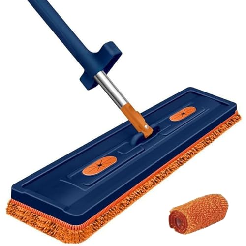Inovia Cleanova – Balai Serpillière Rotatif avec Technologie Essorage Intégré Mop Plat 2025 avec Fonction, Rotative À 360° - pour Poussière Sol Domestique, Sec Humide (Panneau 1 + 2 Tapis in)
