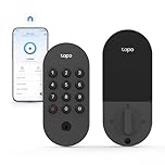 Tapo Smart Wi-Fi Deadbolt Door Lock – Keyless Tactile Buttons, Customized Access with in-App Monitoring, Auto-Lock, IP54 Weatherproof, BHMA Grade 3, Compatible with Standard Door Sizes (Tapo DL100)