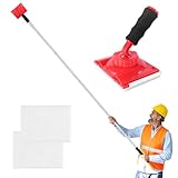 Paint Edger Tool For Ceilings, Paint Edge Trimmer Plus - 2 Replaceable Pads, 35-78 Inch Spliceable Long Pole Edge Painting Tool with Refillable Painter's Pads, Ideal for Corner Wall & Ceiling Painting