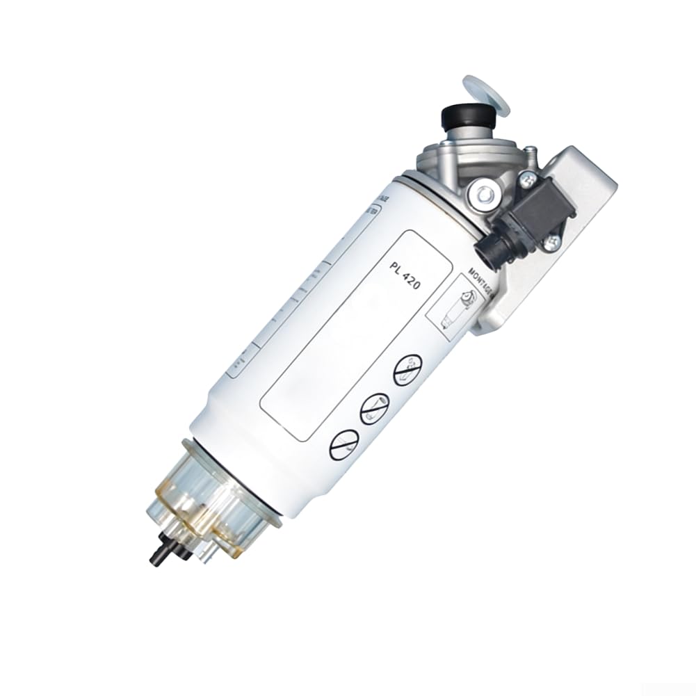 Filtro de combustible diesel con bomba y cartucho de calefacción, separador de agua para PL420, compatible con OEM 51125017260, para camiones y maquinaria de construcción