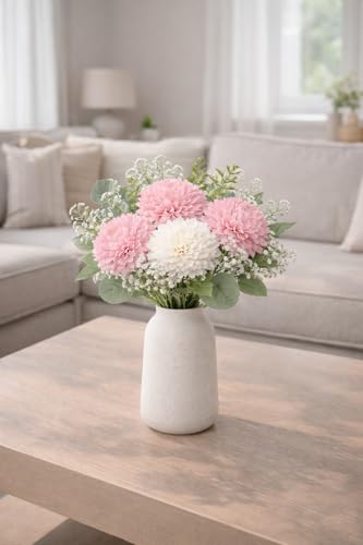 Image of Divyakosh Artificial Fabric Flower Bunch for Vase /Pot Display (VASE NOT Included)