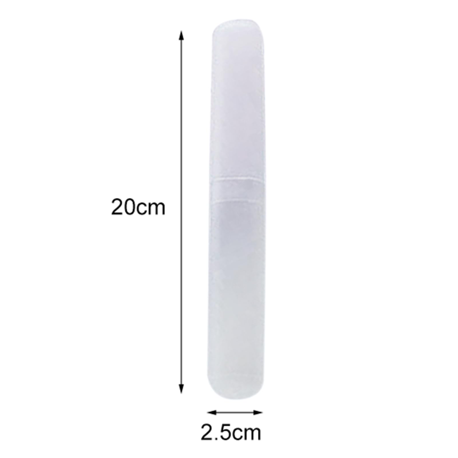 Custodia per spazzolino da denti, 10 pezzi, porta spazzolini da denti, portatile, con foro, accessori da bagno (bianco 1)