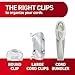 Command Round Cord Clips, Damage Free Hanging Cable Clips, No Tools Wall Clips for Hanging Electrical Cables, 13 Clear Cord Clips and 16 Command Strips