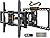 Perlegear Full Motion TV Wall Mount with Power Strip for 42–90 Inch TVs up to 150 lbs, Pre-Assembled TV Mount Has Smooth Swivel, Tilt, Extension, Max VESA 600x400mm, 12“/16”/24” Wood Studs, PGLF11