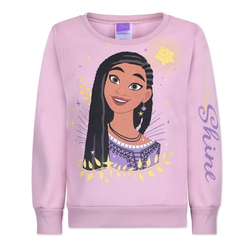 Image of Disney Wish Asha and Wishing Star Girls 2 Piece Outfit Sweatshirt and Pants Set for Big Kids