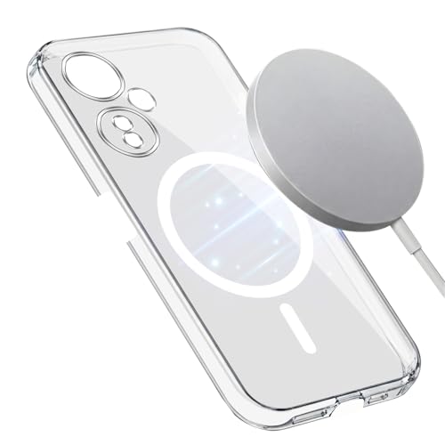 Image of Jkobi Lifetime Anti-Yellow MagSafe Compatible Clear Back Cover Case for OnePlus Nord CE 3 Lite (Sleek Hard Crystal | Shockproof and Camera Protection)