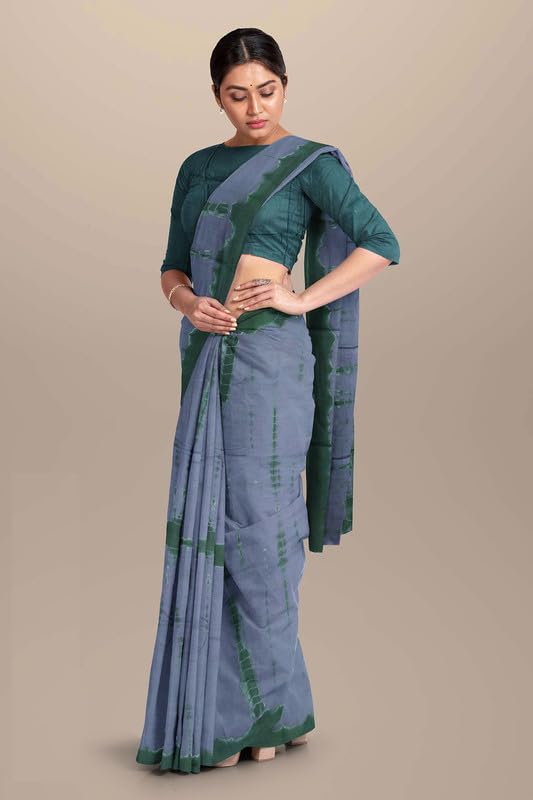 Image of SURAJ INTERNATIONAL Printed Cotton Saree For Women With Blouse Piece | Ideal For Everyday And Office Wear