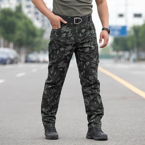 Cargo Work Pants for Men Flex Camo Tactical Waterproof Pants Big and Tall Ripstop Cargo Pants with Multi Pockets2