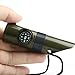 Alomejor Emergency Whistle Outdoor Whistle with Thermometer Compass LED Light for Camping Hiking Backpacking