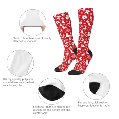 Image of Knee High Socks for Women Girls Fashion Women's Festival Stockings for Casual Running Work Travel